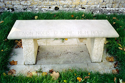 Seat in memory of local historian Joan Brocklebank is in the Garden of Peace
