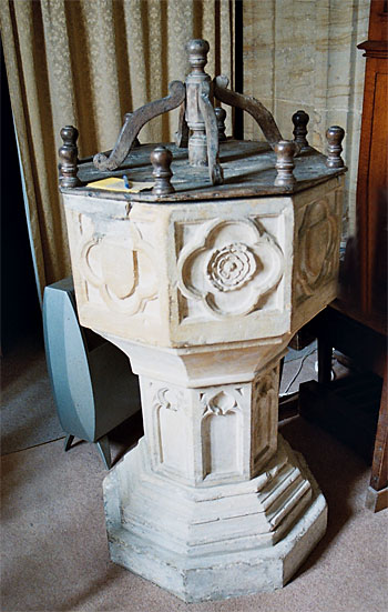 The 15th century font.