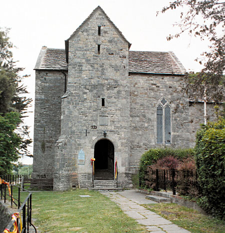 The entrance to St. Martin's Church, Wareham.