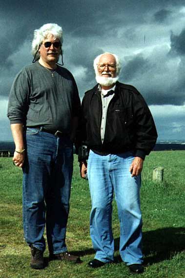 Steven Trent Galbraith with his father Ernest Galbraith photographed June 2002, Purbecks, Dorset.
