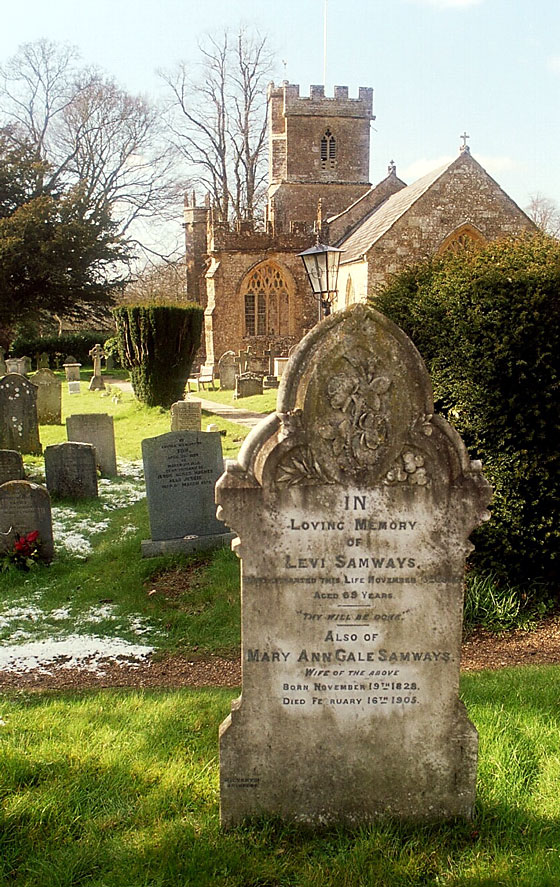 Here in the churchyard of St. Mary Magdalene's we see evidence of the union of two of West Dorset's largest families.