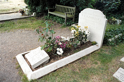 The grave of Lawrence of Arabia at Moreton.