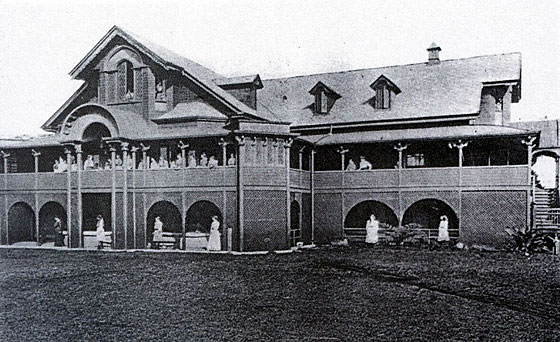 The school the forerunner to Moreton Bay College, designed and built by John Greene born from Bridport.