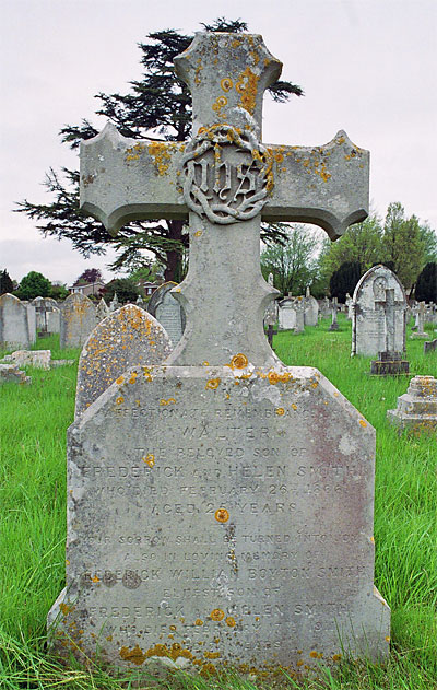 His memorial headstone in Dorchester cemetery