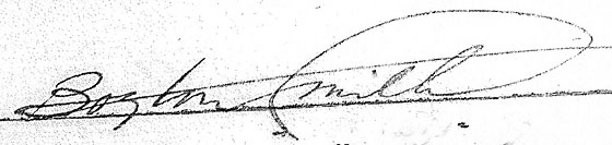 Boyton Smith had an unusually stylised signature which, while distinctive was yet legible.