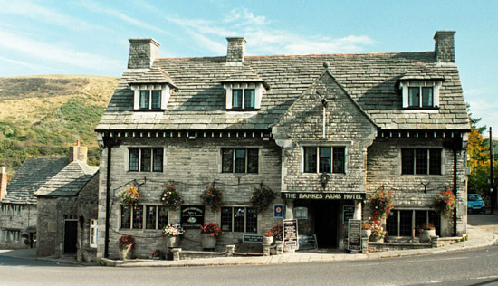 The Bankes Arms Hotel at Corfe Castle