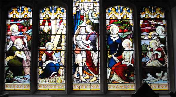 The wonderful window in the north chapel at St. Andrew's. Photo Robert Chisman.