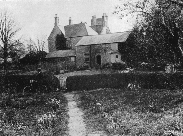 Photograph of rear of Steeple Rectory. Probably taken in the early part of 20th century.