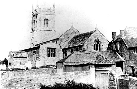 This photo by  J.W. Boswell shows the church before the restoration in 1875.