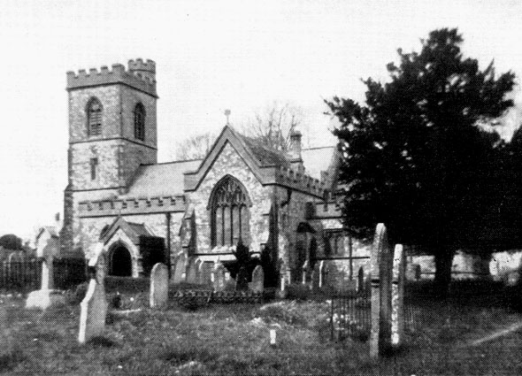 This photograph of St. Mary's Church at Thorncombe we believe dates from the mid 1950's