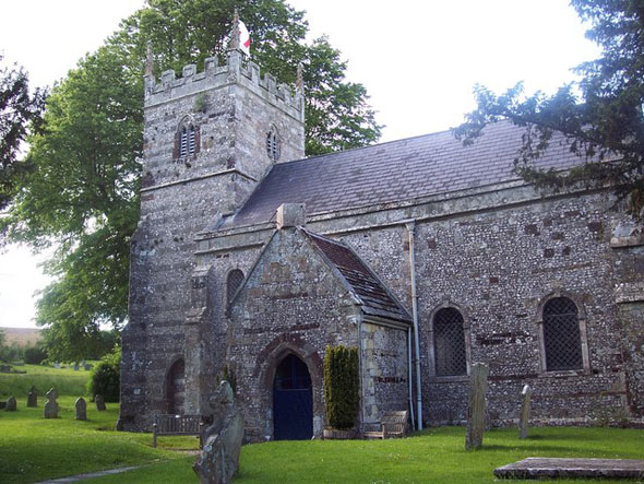 St. Mary's Church at Winterborne Stickland. Photo by Trish Steel, for more about the photographer please click on the image.
