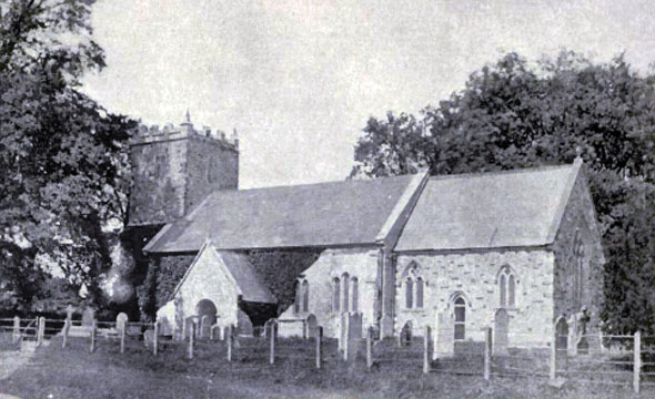 This photo of St. Andrew's Church was taken around 1895.