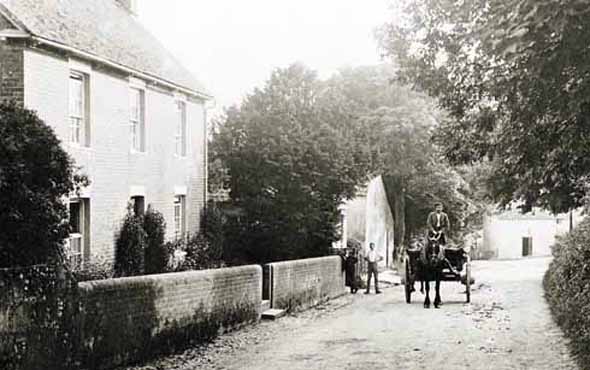 Sixpenny Handley village about 1910