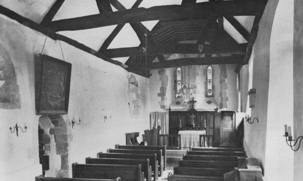 Photo of the interior of St. Andrew's, taken mid 20th century