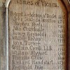 Puddletown – St. Mary’s Church – List of Vicars (detail)